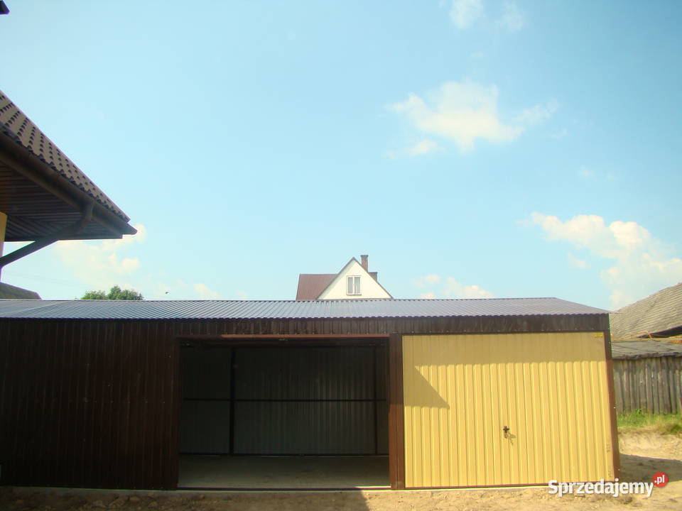 C5 Garaż Blaszany 12x6 Garaże Blaszane Wiata Brzeg