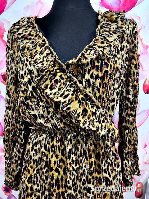 river island sukienka modny wzór panterka print Spódnice i sukienki zachodniopomorskie Choszczno