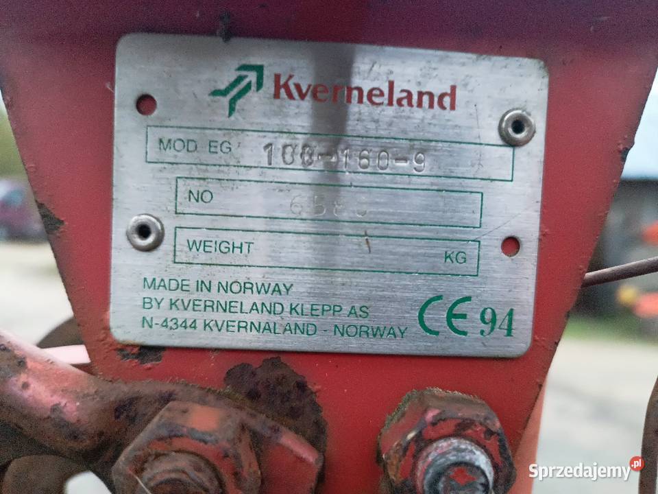 Kverneland EG100 vario liniowanie Suwałki sprzedam