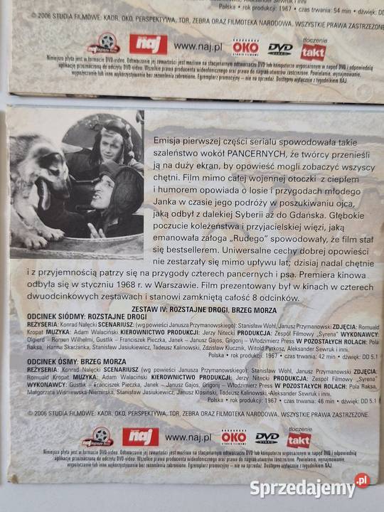 Płyt DVD Czterej pancerni i pies 4 sztuki Wrotnów