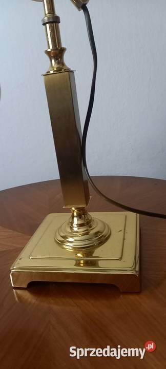 Mosiężna lampa gabinetowa z ruchomym ramieniem Skierniewice
