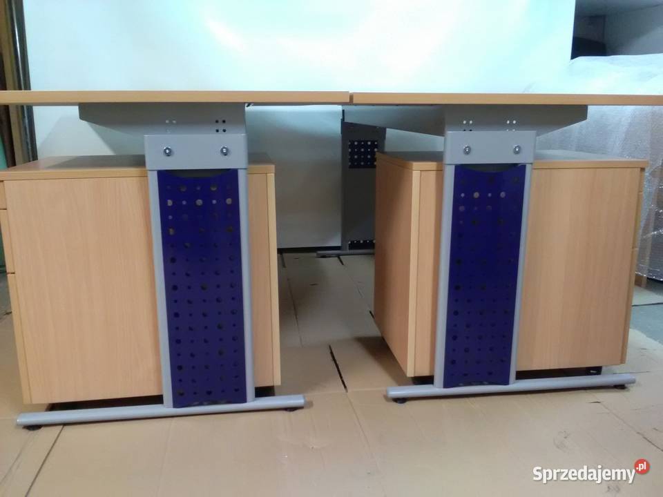 Dwa biurka stanowiska z kontenerem nowe Warszawa