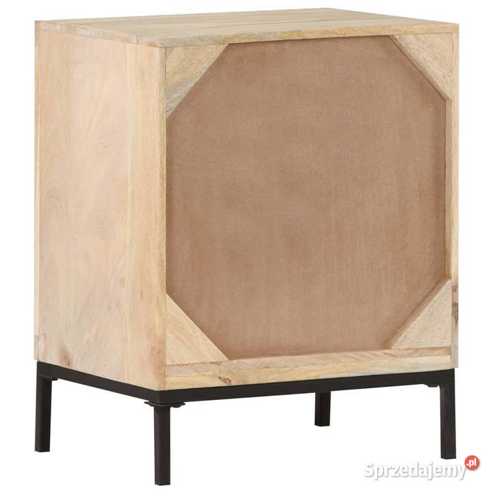 Szafka nocna 40x30x50 drewno mango i naturalna Szafki Warszawa
