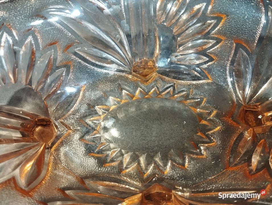 Patera rozalinowa szkło Walther Niemcy Sączów sprzedam