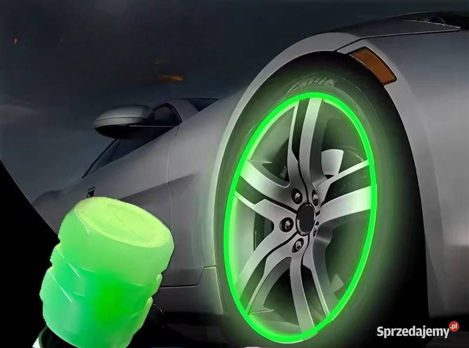 Świecące wentyle FLUOR Tuning kół Neon Style 4 Diody i neony Gliwice