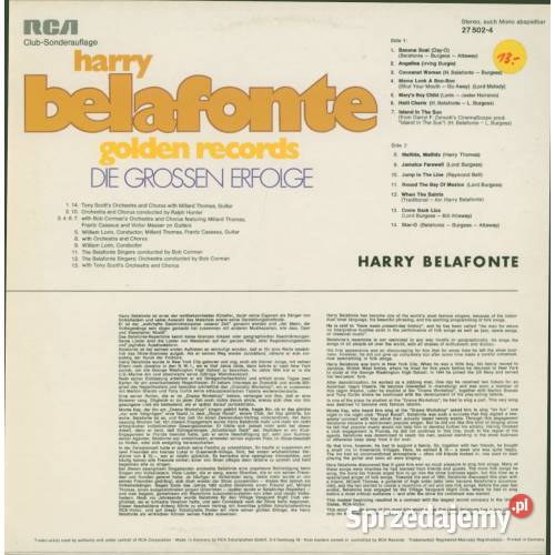 Harry Belafonte Golden Records Die Grossen