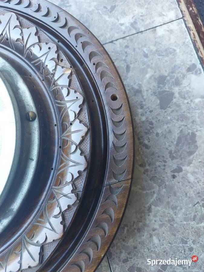 8 Stary secesyjny barometr ścienny termometr do Tczew