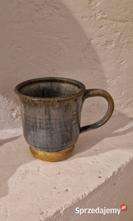 KUBEK niebiesko szary provensalski ceramika Lublin