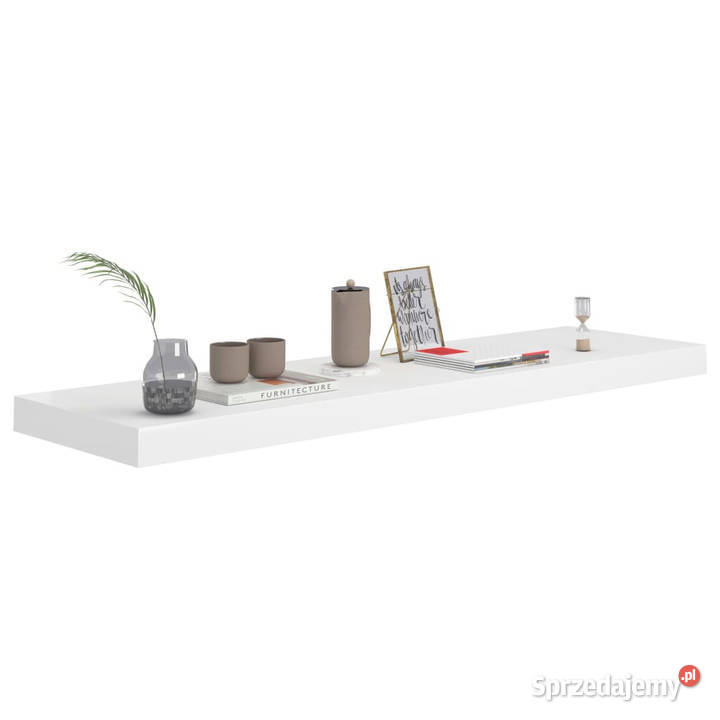 Półka ścienna biała 90x235x38 MDF WM323817