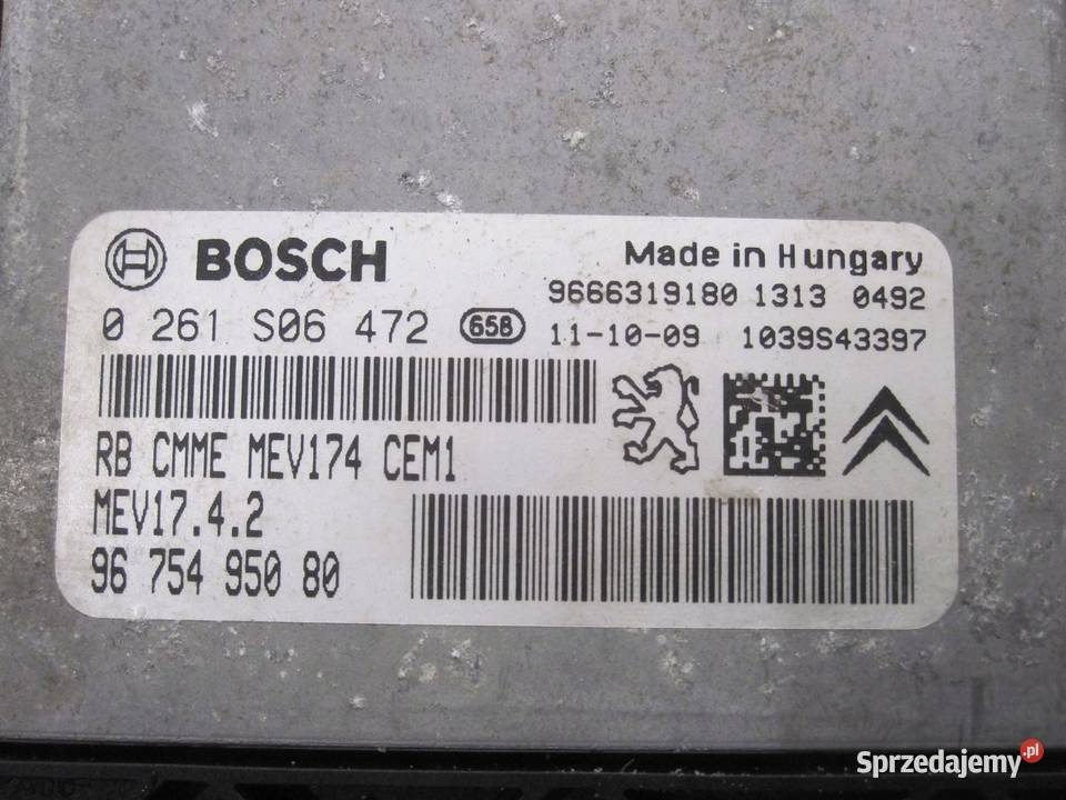 PEUGEOT CITROEN 11r 16 VTI sterownik silnika świętokrzyskie sprzedam