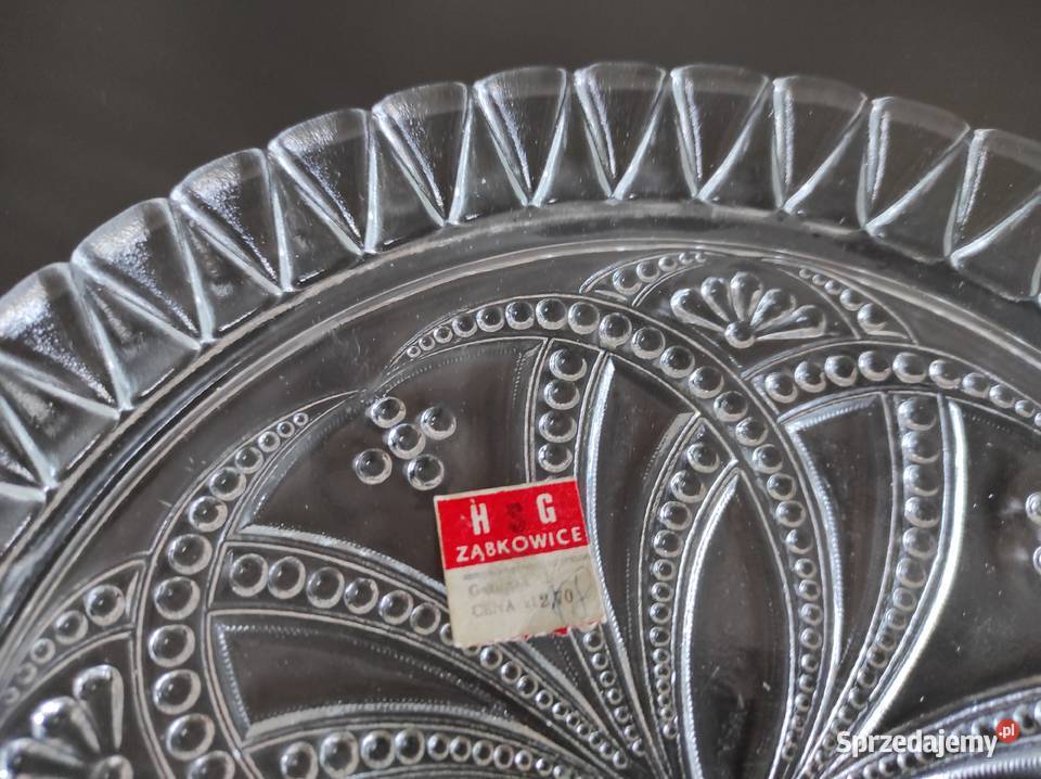 Patera Koral stare szkło PRL Ząbkowice Nowa Białystok sprzedam