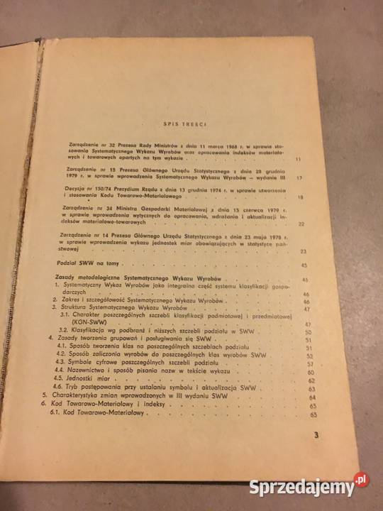 Systematyczny Wykaz Wyrobów SWW Tom IV Łęczyca