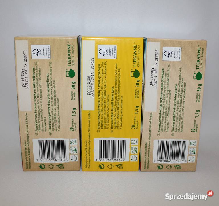 Herbata ziołowa Teekanne mięta malina mięta Stare Miasto sprzedam