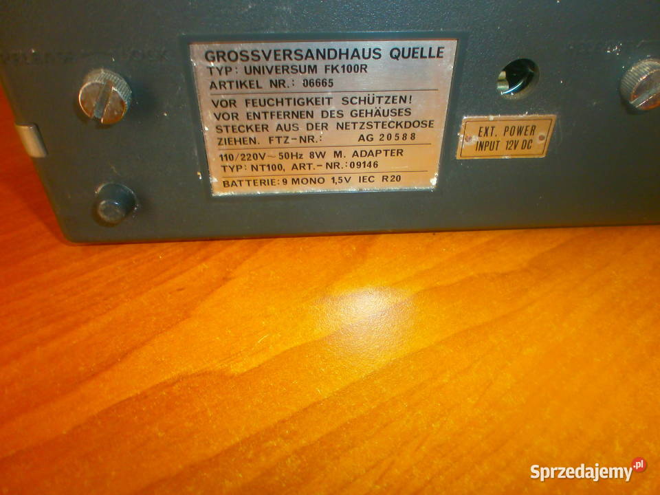 UNIVERSUMFK100R RADIO TELEWIZOR Zielona Góra