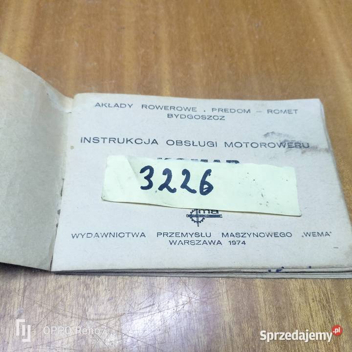 Org Instrukcja obsługi Romet Komar Łubno sprzedam