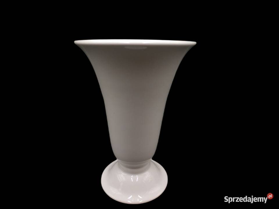 Wazon porcelanowy Frstenberg biały szkliwiony Raszków