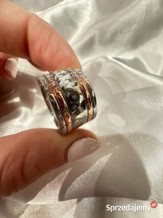pierścień posrebrzane