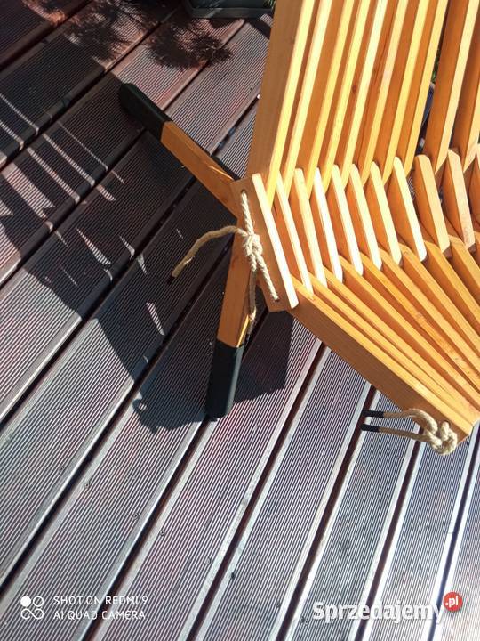 Krzesło drewniane rozkładane