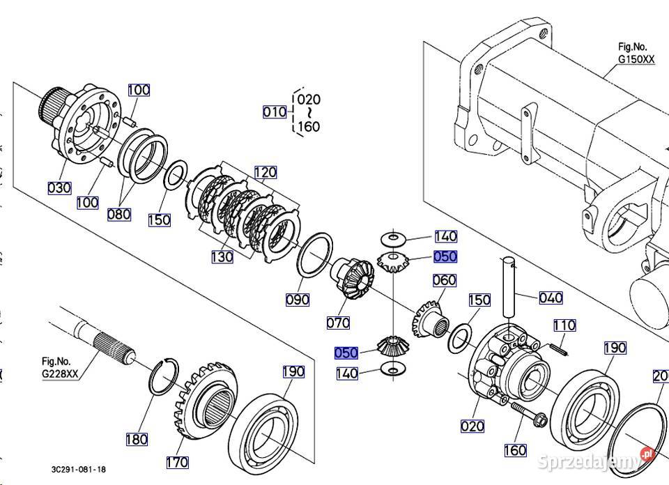 Blokada mechanizm różnicowy m5m7040m8540m9540 Kobylnica