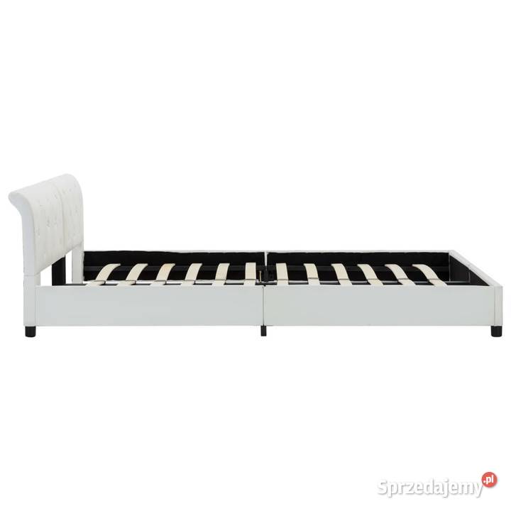 vidaXL Rama łóżka biała sztuczna 284874 Warszawa