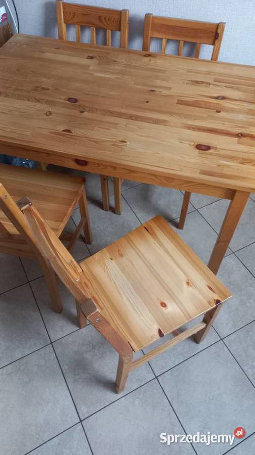 Stół i 4 krzesła komplet