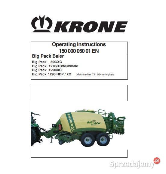 KRONE BIG PACK 890XC 1270XC 1290XC 1290HDP XC Kielce sprzedam