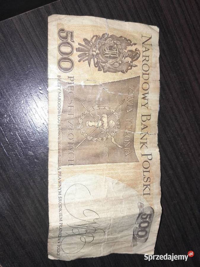 Banknot 500zl monety 11020 Tuchów
