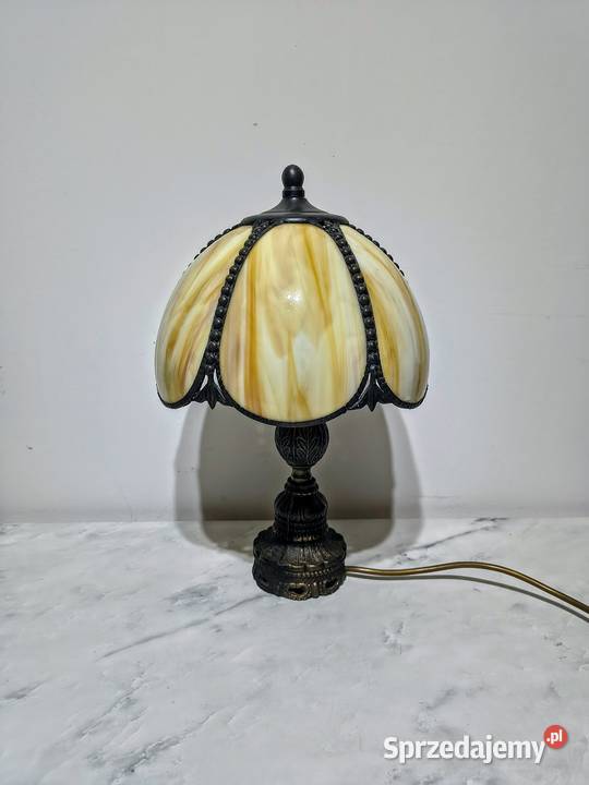 Tiffany lampa witrażowa stołowa nocna biurowa Lampy Zaręba