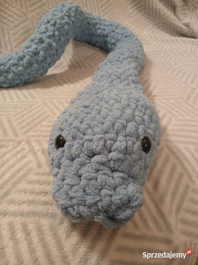 Pluszowy wąż na szydełku Warszawa