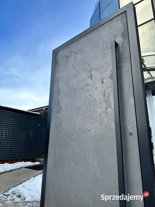 Aluminiowe drzwi wejściowe pokryte metalem Drzwi i okna Nowy Sącz