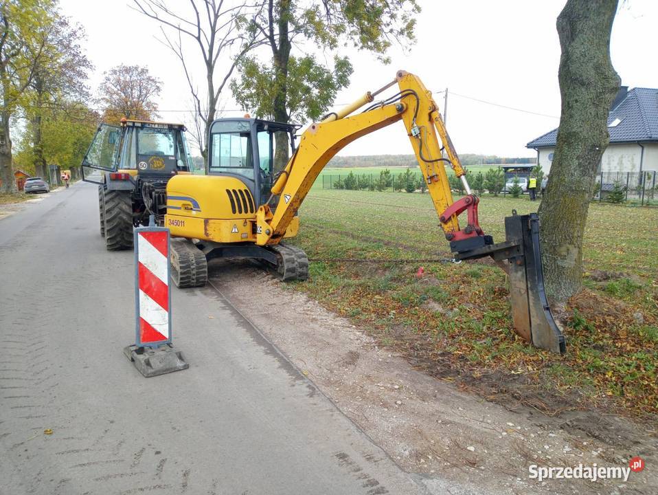 Pługoukladacz pług do kabli do koparki koparka Brodnica