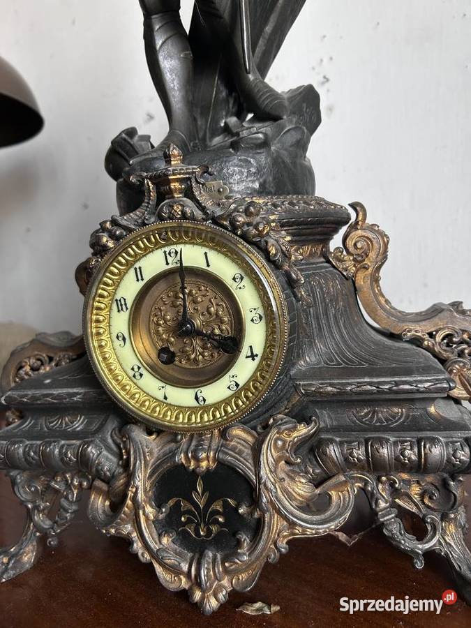 zegar kominkowy figuralny Joanna Darc Radomsko sprzedam