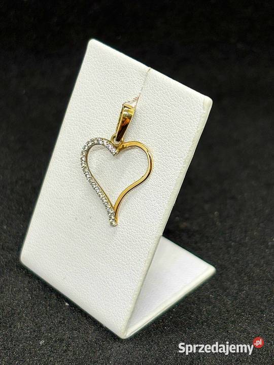 Złota zawieszka pr 333 057g Serce Wisiorki Elbląg