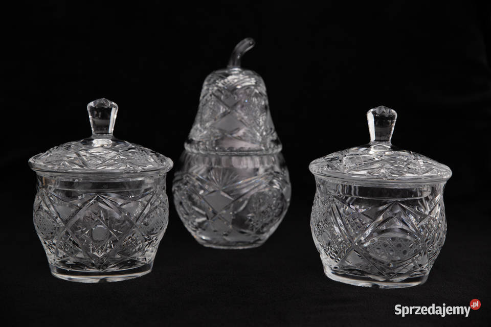 Zestaw kryształów PRL Łódź sprzedam