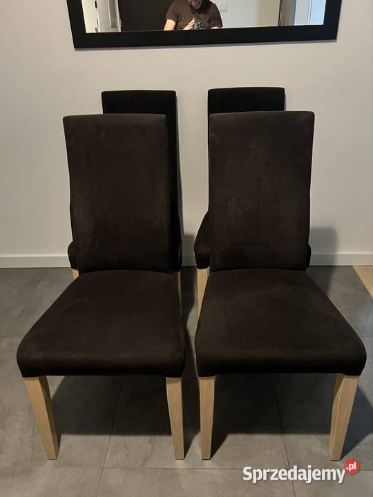 komplet 4 krzeseł tapicerowanych w kolorze 46cm mazowieckie Sokołów Podlaski