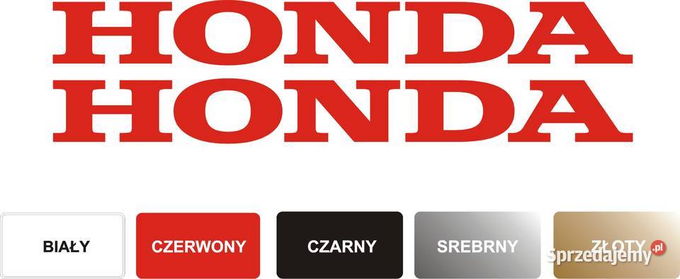 2 HONDA 25x3 czerwone NaklejkI na samochód Kraków sprzedam