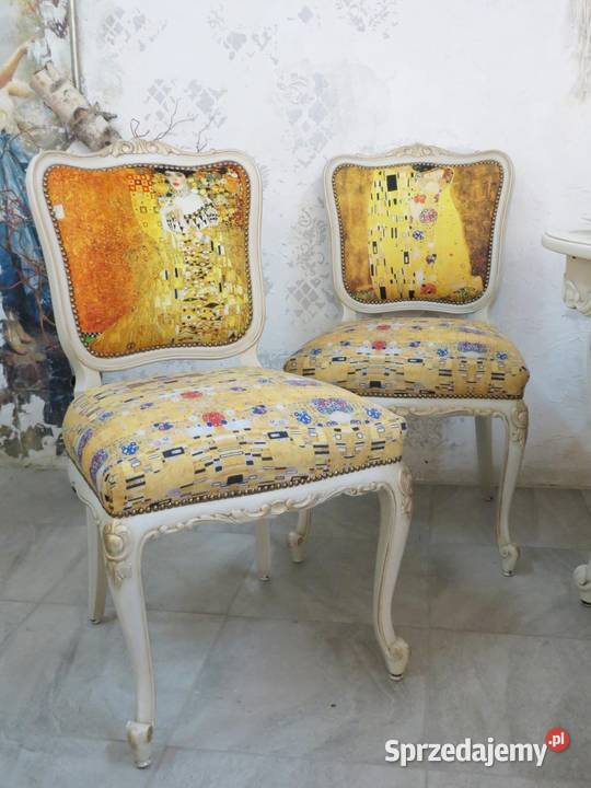 Stół i krzesła Gustav Klimt 94cm Świebodzin