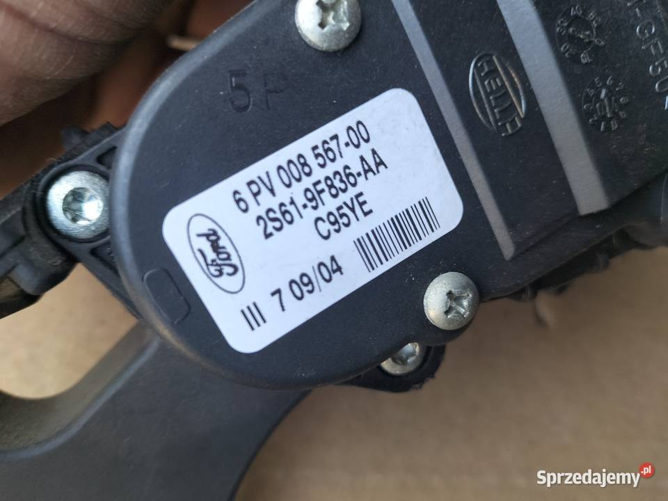 PEDAŁ GAZU POTENCJOMETR FORD FIESTA MK5 MK6 14 osobowe Kamień-Kolonia
