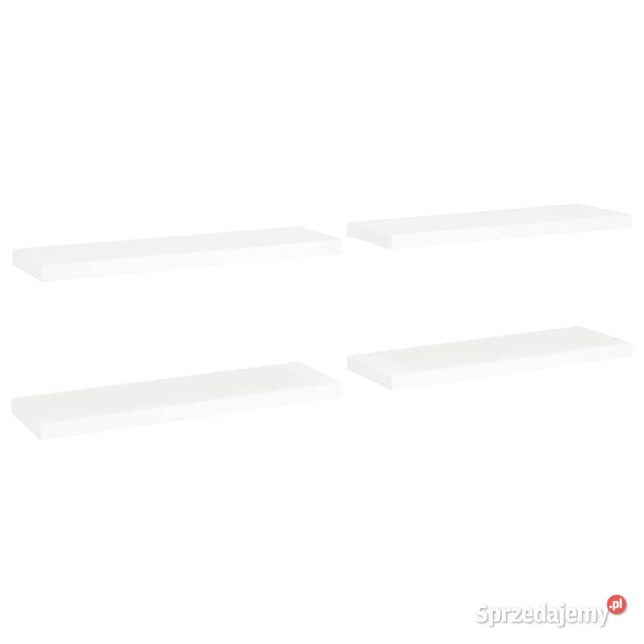 Półki ścienne 4 białe 80x235x38 MDF WM323816
