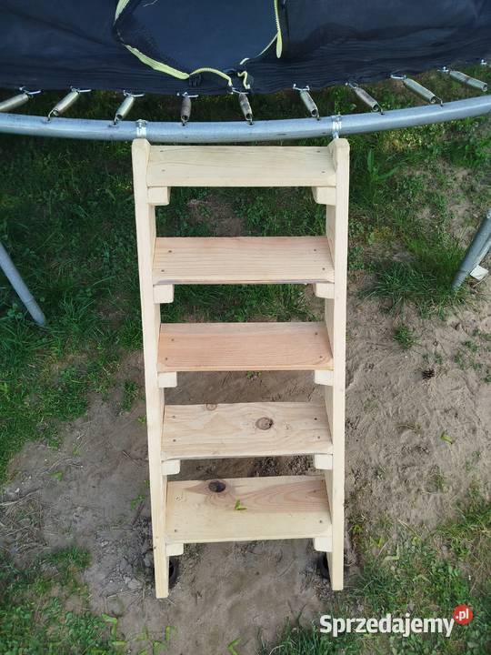 Schodki do trampolinybasenu drewniane Lublin