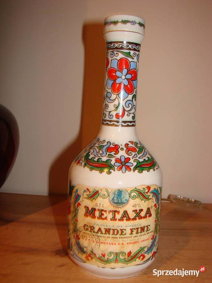Metaxa 40 Years Old stara kolekcjonerska butelka Pruszcz Gdański