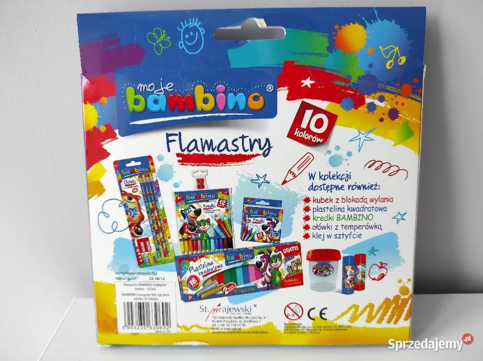 Bambino Jumbo flamastry mazaki pisaki 10 Płock