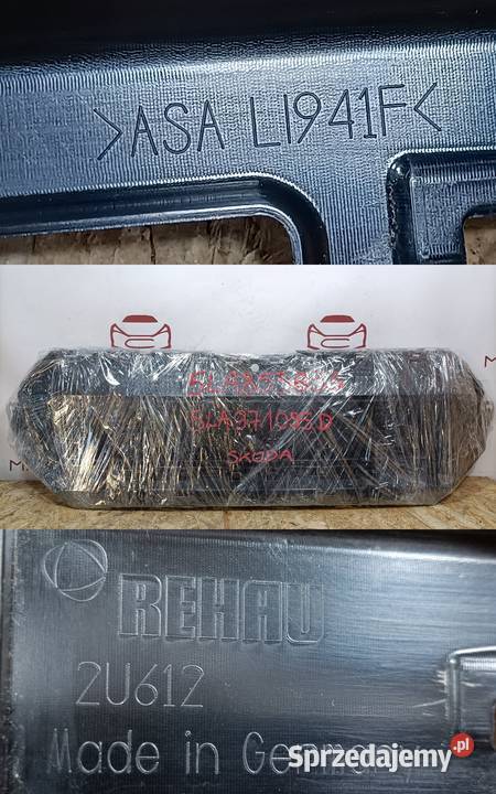 SKODA ENYAQ 21 GRILL ATRAPA CHŁODNICY ZDERZAK Pleszew sprzedam