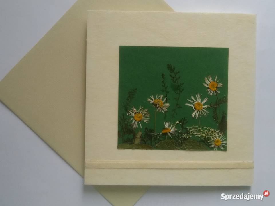 KARTKA KWIATOWA Hand Made Autorska Gdańsk