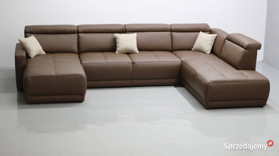 TTN Brązowe Wielkie U kanapa rogówka sofa do 220cm Poznań