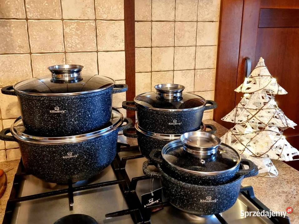 Garnki marmurowe 6 Łódź sprzedam