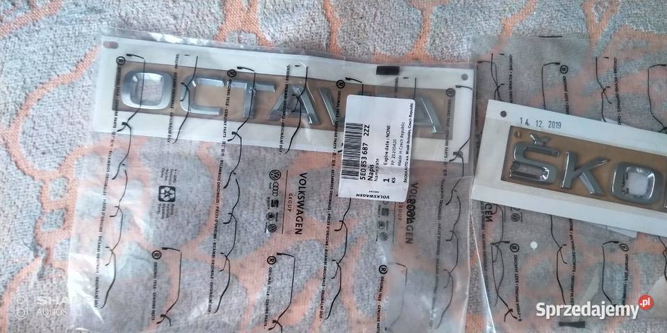 Skoda Octavia III Logo napisy klapy tylniej Karoseria