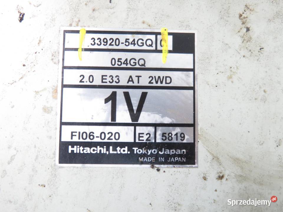 STEROWNIK SUZUKI LIANA 20 3392054GQ