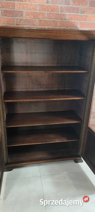 Piękna biblioteka witryna dębowa Łagów