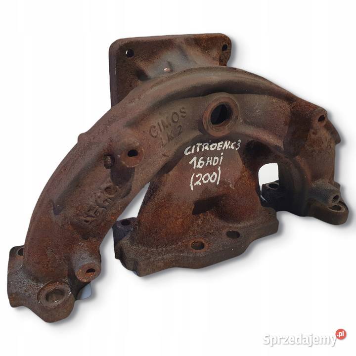 KOLEKTOR WYDECHOWY Citroen C3 16 16V oryginał Kolektory wydechowe Chełm